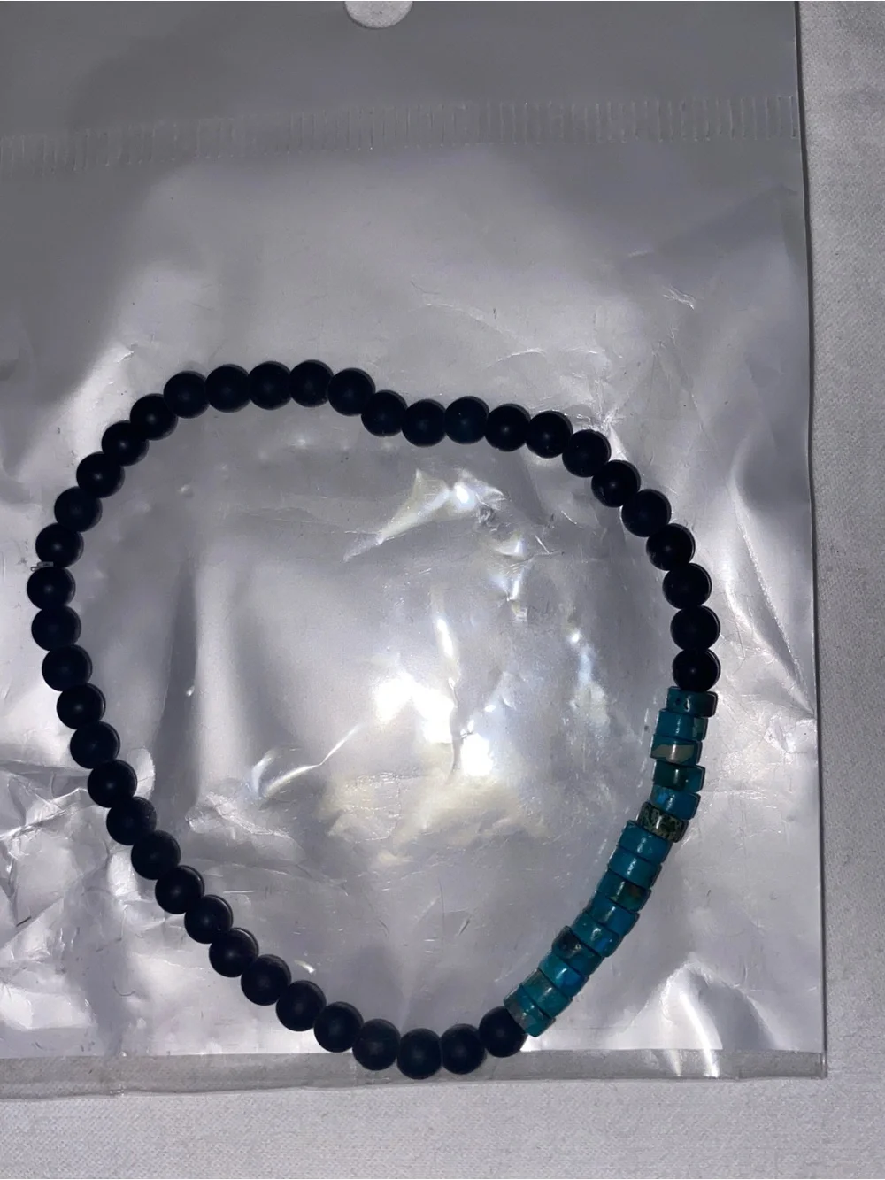 Men's Brown Wood Beaded Bracelet - Unbranded